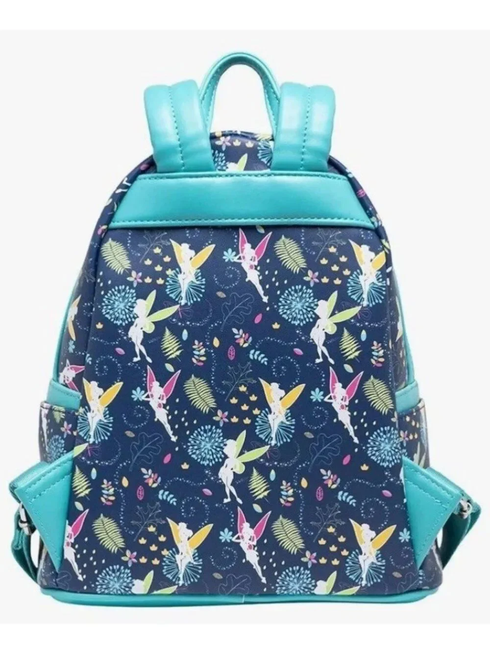 Loungefly Disney Peter Pan Teal Tinkerbell Glow In The Dark Mini Backpack NWT